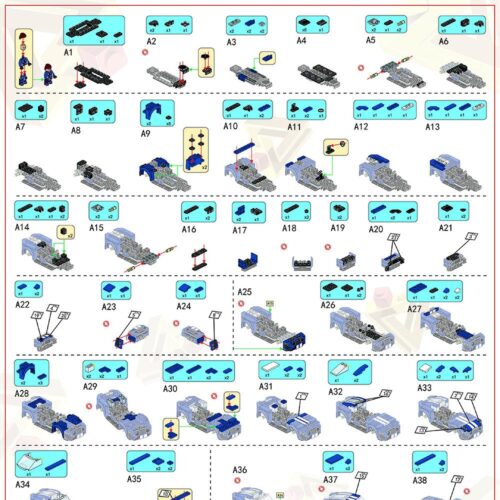 Xe đua biến hình Panlos Brick 661002C sách hướng dẫn Panlos Brick 661 Xe đua biến hình