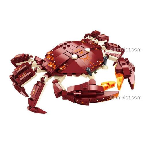 Mô hình Cua Robot Panlos Brick 663019 chất lượng cao, đồ chơi mô hình Cua Biến Hình Robot cho bé trai 6 tuổi phát triển tư duy.