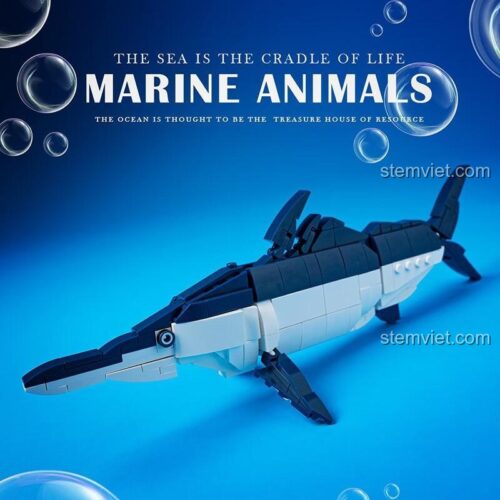 Mô hình Cá Kiếm Panlos Brick 663020 biến hình thành robot, đồ chơi mô hình sáng tạo cho bé trai 6 tuổi, chất lượng cao.