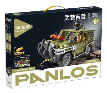Bộ lắp ghép Xe Jeep Quân Sự Điều Khiển Từ Xa Panlos Brick 675007 với 929 chi tiết, đồ chơi lắp ráp chất lượng cao dành cho bé trai 6 tuổi, giá tốt.