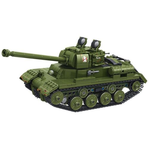 Panlos Brick 676007 Xe Tăng Stalin II JS-2 Điều Khiển Từ Xa, bộ đồ chơi xe tăng hạng nặng JS-2, đồ chơi mô hình quân sự cho bé trai 6 tuổi, giá tốt