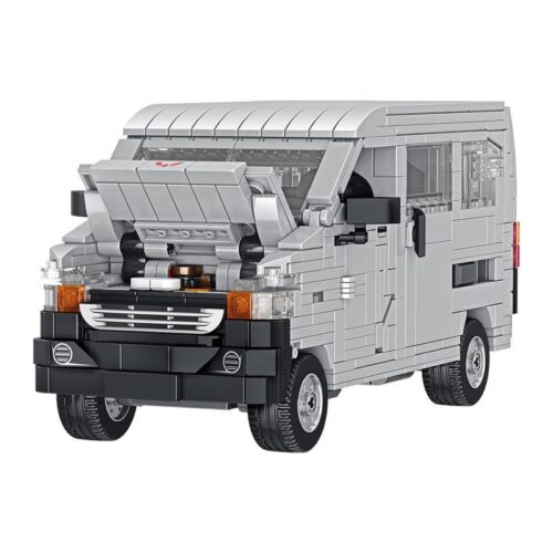 Bộ lắp ráp Xe Bán Tải Wuling Panlos Brick 685011, mô hình xe van màu xám đen chi tiết, phù hợp bé trai 6 tuổi, giá tốt.