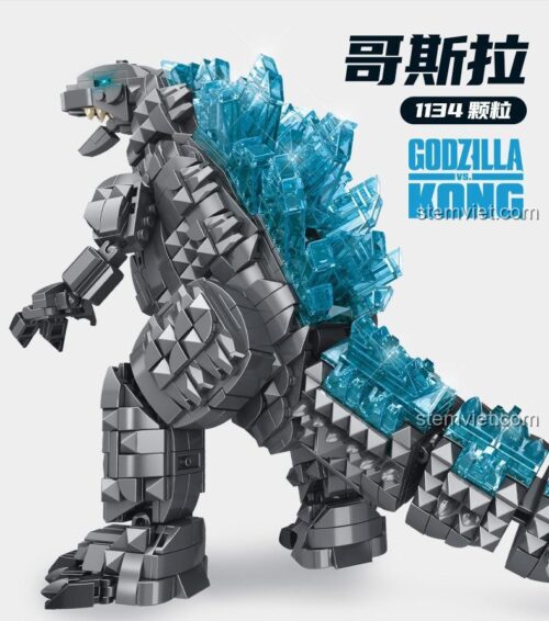 Bộ xếp hình Vua Quái Vật Godzilla 687004 từ phim Godzilla vs Kong, mô hình chi tiết cao, chất lượng tốt, tương thích LEGO®.