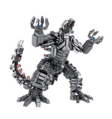 Mô hình Mechagodzilla Panlos Brick 687006, bộ lắp ráp quái vật robot dành cho bé trai 6 tuổi, giá rẻ.
