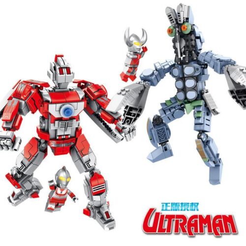 Bộ lắp ghép Siêu nhân điện quang Jack và Người ngoài hành tinh Baltan Panlos Brick 690003A, đồ chơi mô hình robot chiến đấu cho bé trai 6 tuổi, chất lượng cao, giá tốt.