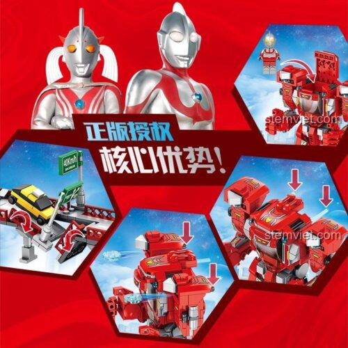 Mô hình lắp ghép Panlos Brick 690006 với các chi tiết cử động linh hoạt, đồ chơi thông minh cho con trai.
