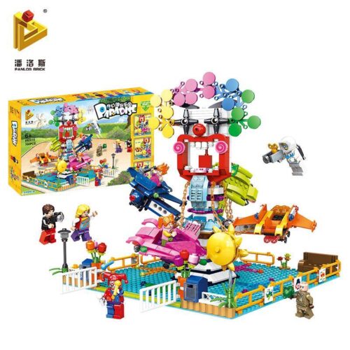 Bộ đồ chơi Tàu Lượn Xoay Chiều Không Gian Panlos Brick 692010 với 713 chi tiết và 7 minifigures, mang đến trải nghiệm vui chơi bất tận cho bé trai, bé gái 6+ tuổi, giá tốt.
