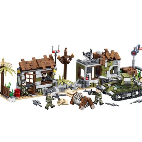 Bộ Chỉ Huy Diễn Tập Hòa Bình PanlosBrick 636004C - Bộ đồ chơi quân sự cho bé trai 6 tuổi
