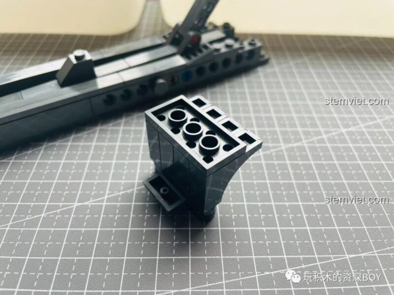 Phần đầu súng lục M1911 PanlosBrick 670007 đã hoàn thành, đồ chơi lắp ráp súng lục chất lượng