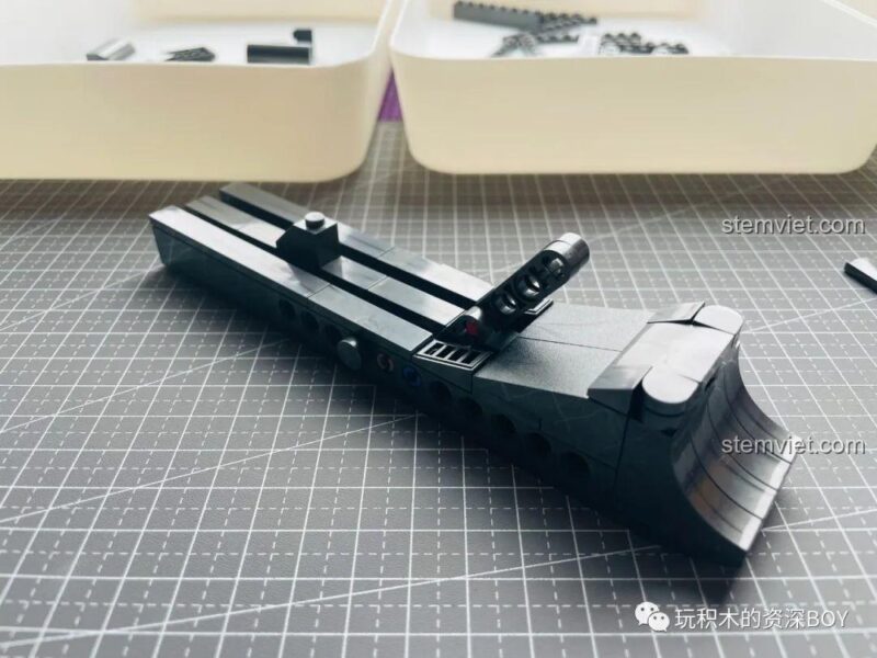 Cơ chế cò súng của bộ lắp ghép PanlosBrick 670007 Súng Lục M1911, đồ chơi lắp ráp súng lục tự động