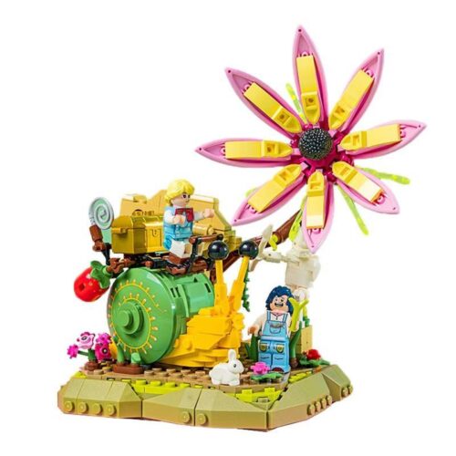 Bộ lắp ráp Công Chúa Ốc Sên Pantasy 15003, đồ chơi mô hình cảnh quan cổ tích màu hồng xanh vàng cho bé gái 6 tuổi, giá tốt.