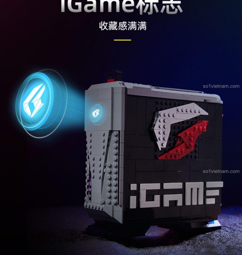 PC Gaming iGame 004 Pantasy, chi tiết bộ nhớ RAM iGame Vulcan DDR4, bộ đồ chơi mô hình PC Gaming iGame, chất lượng cao cho con trai 14 tuổi