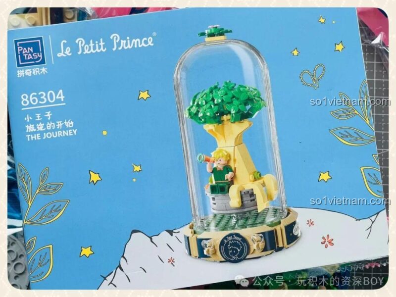 các mảnh ghép bộ lắp ghép Pantasy 86304 Tiểu Hoàng Tử, đồ chơi mô hình 6304, chất liệu nhựa ABS an toàn, rèn luyện khéo léo ngón tay