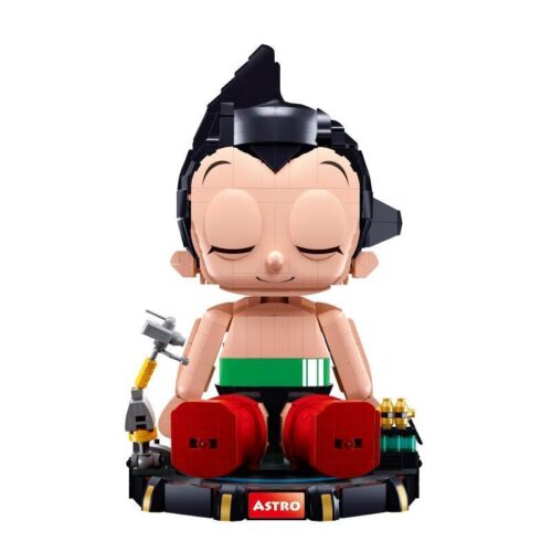 Bộ lắp ráp Pleyerid M38-P8009 mô hình Astro Boy tư thế ngồi, đồ chơi mô hình Cậu bé nguyên tử cho con trai 12 tuổi.
