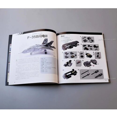 Sách mô hình máy bay quân sự LEGO® Posts & Telecom Press ISBN9787115509833-2, hướng dẫn chi tiết, phát triển kỹ năng cho con trai 12 tuổi, giá rẻ.