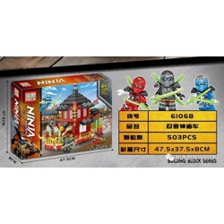 PRCK 61068 Ninja Masters of Spinjitzu bộ đồ chơi lắp ráp 503 chi tiết có 3 minifigures