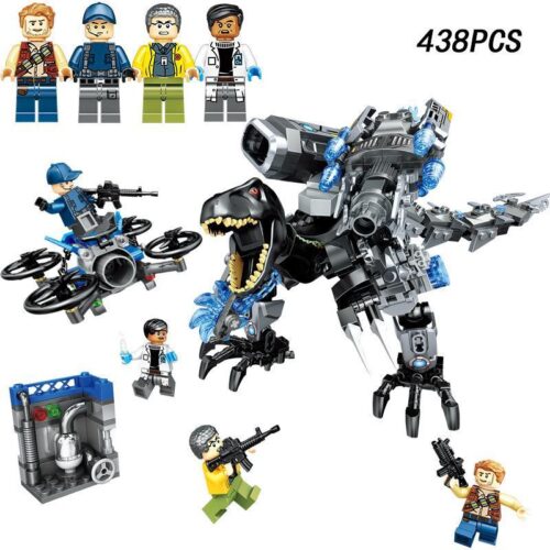 Bộ lắp ráp PRCK 69031 Khủng long cơ khí chiến đấu, đồ chơi mô hình khủng long bạo chúa lắp ráp cho bé trai 6 tuổi, giúp phát triển tư duy logic, giá tốt.