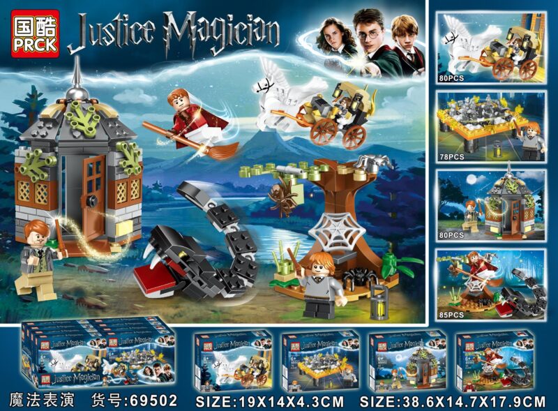 Bộ lắp ghép Harry Potter PRCK 69502 tổng hợp các cảnh phép thuật, đồ chơi lắp ráp cho bé 6 tuổi, giá tốt