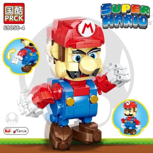 Mô hình lắp ráp PRCK 69856-4 Super Mario, đồ chơi mô hình nhân vật Mario cho bé trai 6 tuổi giá rẻ.