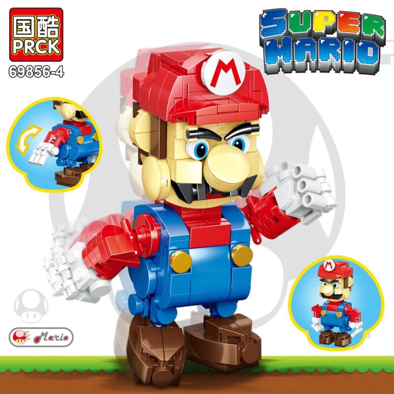 Mô hình lắp ráp PRCK 69856-4 Super Mario, đồ chơi mô hình nhân vật Mario cho bé trai 6 tuổi giá rẻ.
