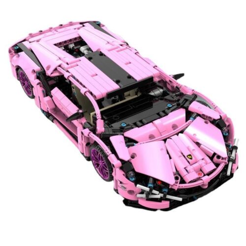bộ lắp ráp Siêu xe Lamborghini Sián màu hồng Qiaoleton 1340, đồ chơi sáng tạo cho bé gái 6 tuổi, giá rẻ.