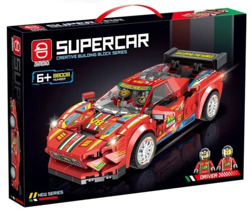 Bộ lắp ghép siêu xe đỏ 88008 của hãng 启代