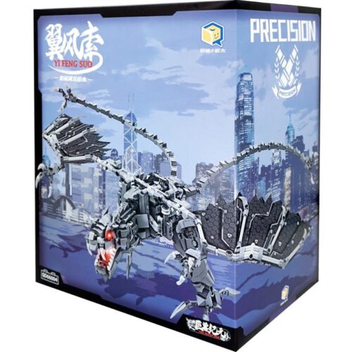 QIDI BLOCKS QD66004 bộ lắp ghép Cơ Giáp Khủng Long Bay dành cho bé trai 8 tuổi