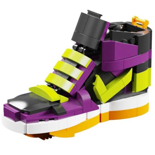 Bộ đồ chơi Giày Sneaker Thể Thao Qizhile 102705 màu tím vàng, mô hình trưng bày độc đáo cho thanh niên, học sinh cấp 2, giá tốt.