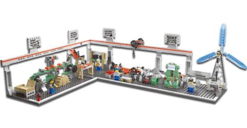 bộ lắp ghép Thời Đại Công Nghiệp Qizhile 80007, mô hình nhà máy công nghiệp đa năng, phù hợp bé trai 6 tuổi, giá tốt