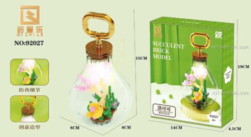 Đồ chơi mô hình Qizhile 92027 Mô hình Hoa Đá Rococo với kích thước chi tiết, giúp bé gái 6 tuổi phát triển sự khéo léo.