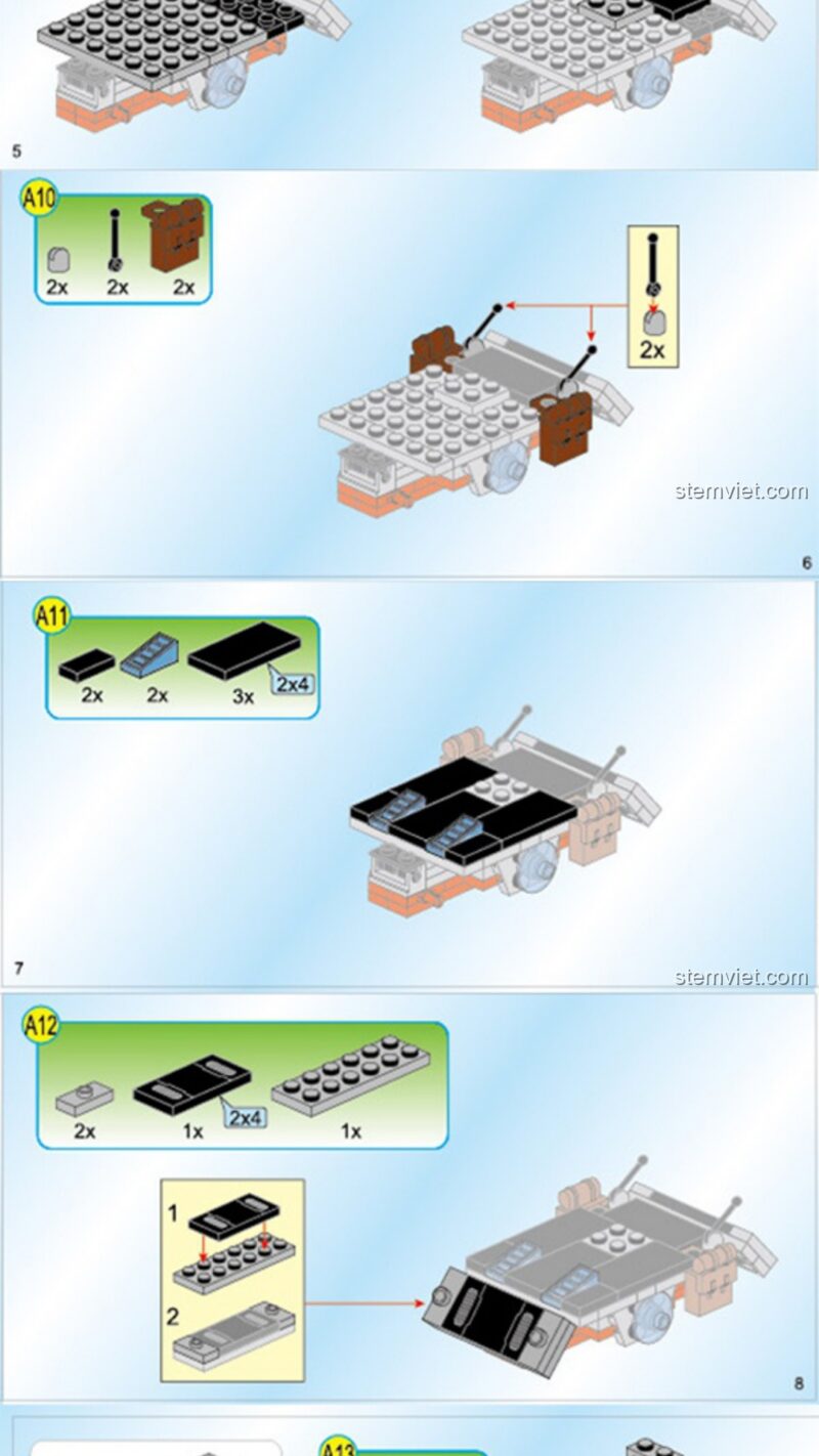 Mô hình xe bọc thép QMAN 1406-1 sách lắp ghép QMAN 1406 1 Xe bọc thép chiến đấu