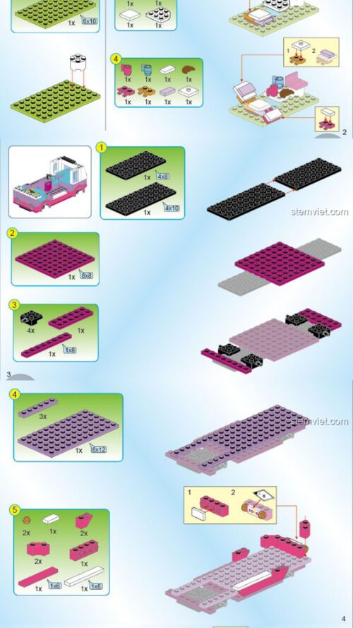 Xe buýt dã ngoại Cherry QMAN 2004 - Hướng dẫn lắp ráp QMAN 2004 Xe buýt cắm trại Cherry