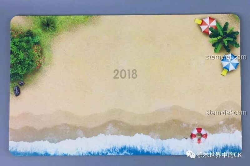 Tấm đế sa bàn bãi biển của bộ đồ chơi QMAN 2018.