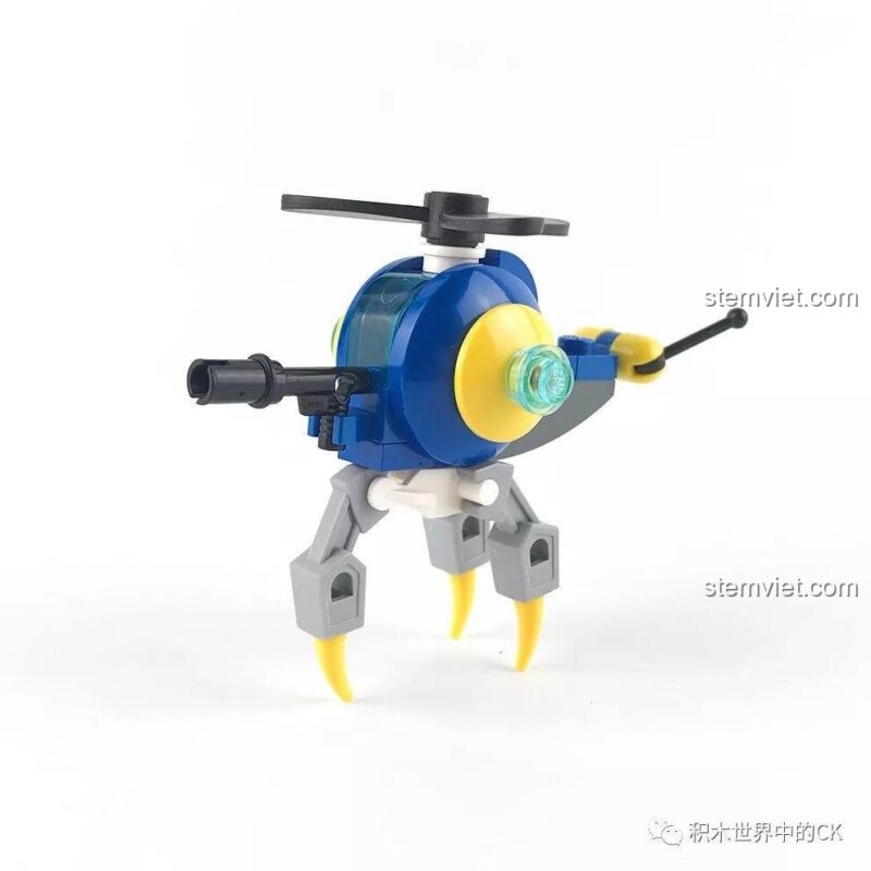 Hai nhân vật minifigure George và Fein sau khi lắp ráp hoàn chỉnh, sẵn sàng cho cuộc chiến trong thế giới The High-Tech Era.