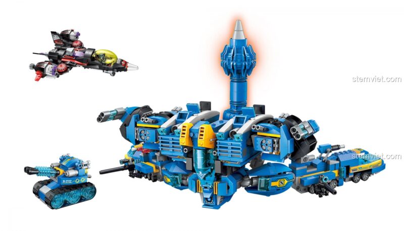 Ảnh review thực tế đồ chơi lắp ghép Robot Hải Thần Poseidon, chất lượng cao, khớp nối chắc chắn