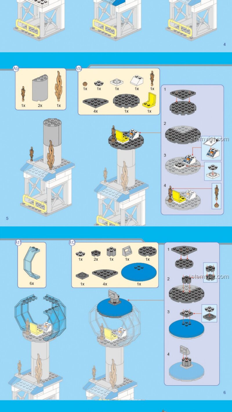 Mô hình xe cứu hỏa sân bay QMAN 2809 hướng dẫn QMAN 2809 Mô hình xe cứu hỏa sân bay