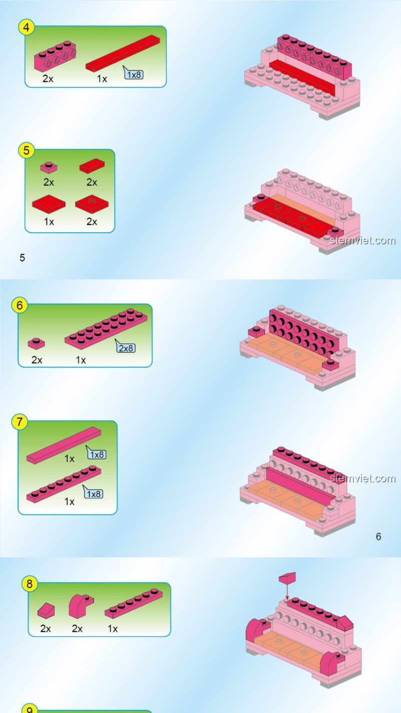 Hướng dẫn lắp ghép QMAN 2902 Đồ chơi sáng tạo Bộ đồ chơi lắp ghép Build N Learn Ball QMAN