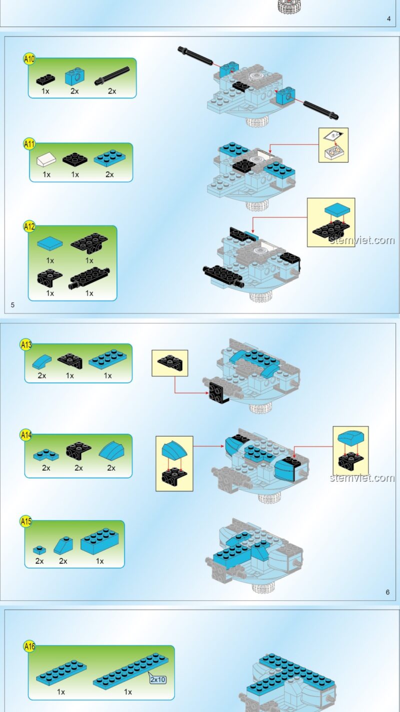 Robot Thủ Môn Tay Sắt QMAN 3003 hướng dẫn lắp ráp QMAN 3003 Robot bóng đá PDF gốc chất lượng cao