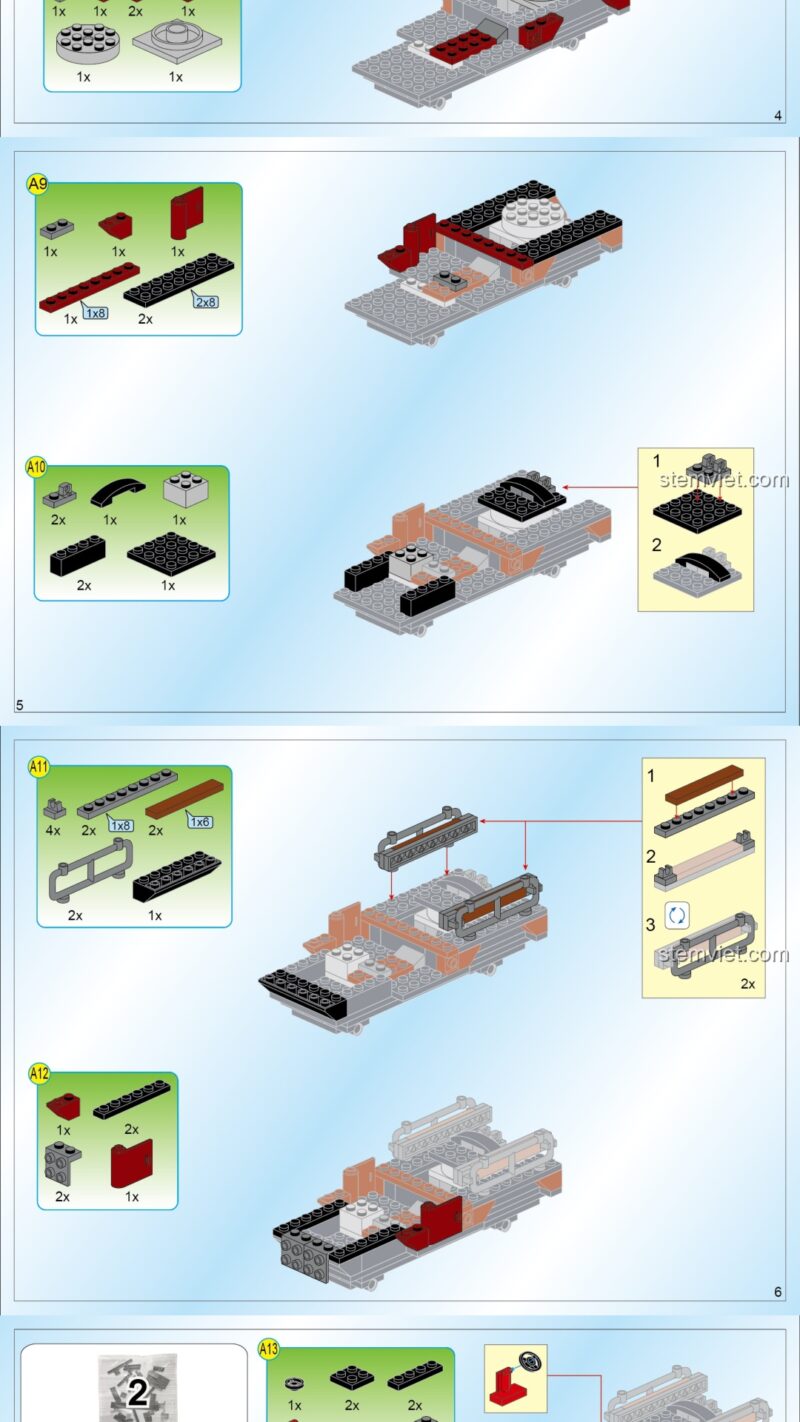 Tải Sách Lắp Ghép Qman 3209 Xe Quân Sự PDF - sách lắp ghép Qman Enlighten 3209 Căn Cứ Quân Sự