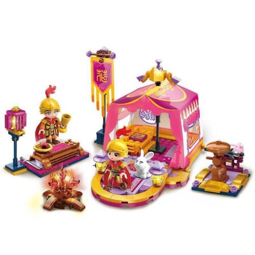 Bộ đồ chơi lắp ráp QMAN 33012 trại huấn luyện Hoa Mộc Lan, mô hình cảnh quan quân doanh cho bé gái 6 tuổi, chất lượng cao, giá tốt