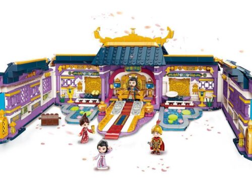Bộ lắp ghép Minh Đường Phong Thưởng Qman 33015 tái hiện cung điện cổ trang, phù hợp bé gái 6 tuổi, giá tốt.