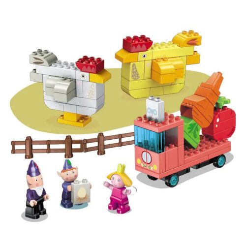Bộ lắp ghép Qman 5204 Ben & Holly's Elf Farm, đồ chơi lắp ghép Nông trại của Ben và Holly, phù hợp bé trai bé gái 3 tuổi, giá tốt