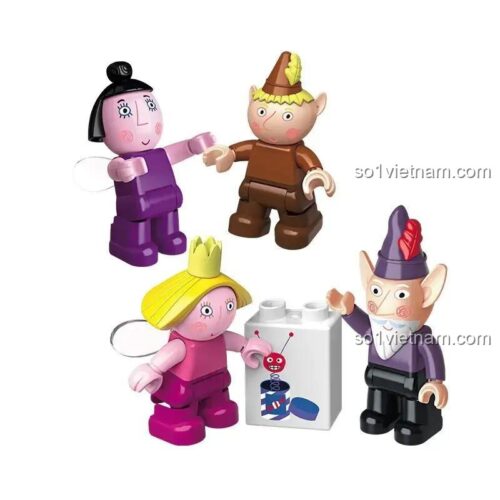 Đồ chơi mô hình Ben và Holly Enlighten 5205 với các minifigures Tiên Tinh Ben và Công Chúa Holly, đồ chơi xếp hình cho bé gái 3 tuổi