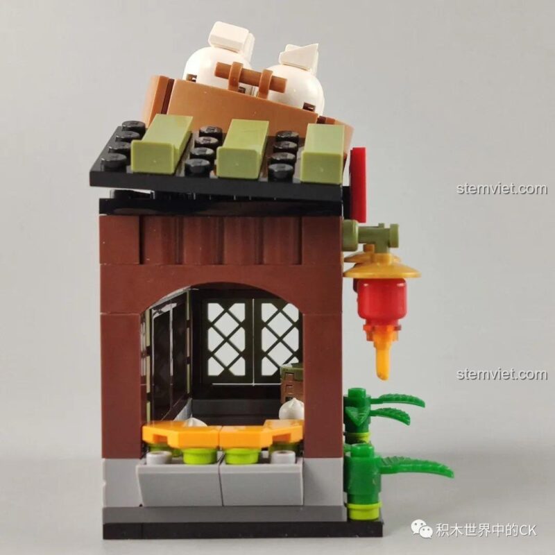 Bộ đồ chơi 012, Tiệm Bánh Bao Vô Song Mini World, góc nhìn bên trong cửa hàng, nội thất chi tiết, đồ chơi giáo dục.