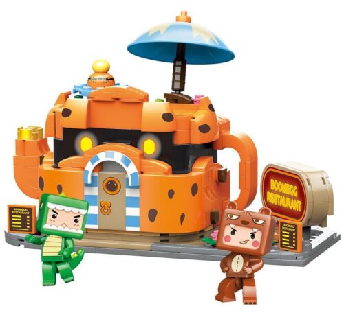 Bộ lắp ghép Nhà Hàng Trứng Nổ Mini World QMAN 72028 với 337 chi tiết, đồ chơi lắp ráp sáng tạo cho bé trai và bé gái 6 tuổi, giá tốt.