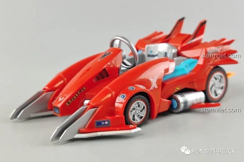 Xe đua Iron Wolf Enlighten 74013, chất lượng cao, bền bỉ, giúp bé trai 8 tuổi phát triển kỹ năng lắp ráp
