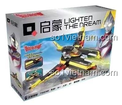 Hộp bộ xếp hình Máy bay chiến đấu Victory Swallow 2 Enlighten 75038, đồ chơi mô hình cho bé trai 6 tuổi, giá rẻ