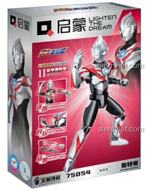 Hộp bộ đồ chơi lắp ráp Ultraman Orb Nguyên Thủy 75054 của QMAN, chất lượng cao, phù hợp bé trai 6 tuổi, giá tiết kiệm.