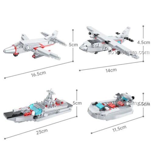đồ chơi lắp ráp Qman DZ0135, kích thước các mô hình quân sự nhỏ, đồ chơi mô hình cho bé trai 6 tuổi giá rẻ