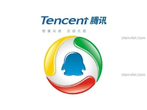 Logo chính thức của Tencent, nhà sản xuất bộ đồ chơi lắp ráp QQfamily 201112.